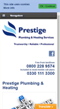 Mobile Screenshot of prestigeplumbers.biz